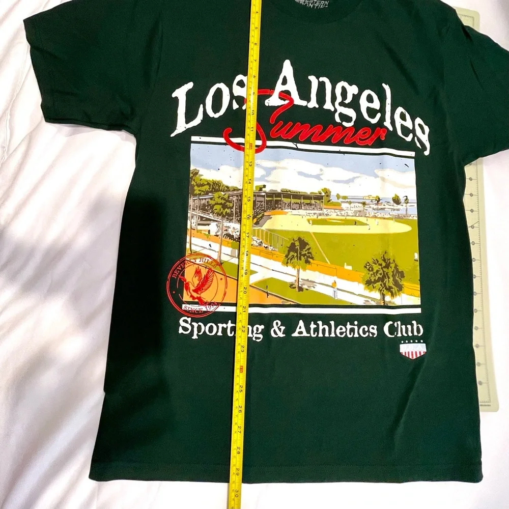 LASC Los Angeles Sporting Club Baseball Graphic Tee Mens M NWT